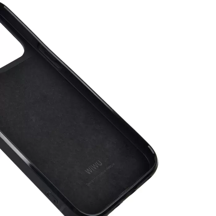Apple İphone 13 Mini Kılıf Wiwu Croco Pattern Calfskin Orjinal Deri Kapak