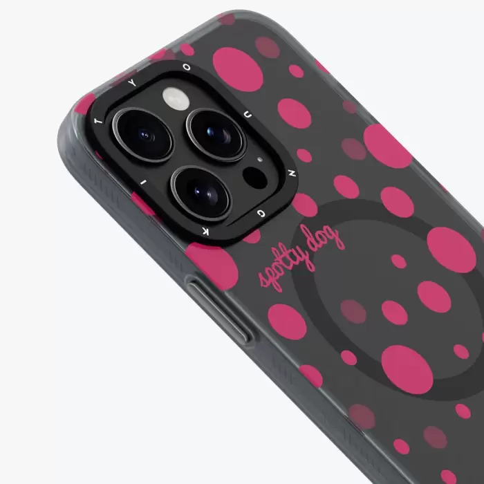 Apple İphone 13 Pro Max Kılıf Magsafe Şarj  Polka Dot Desenli Youngkit Spots Series Kapak