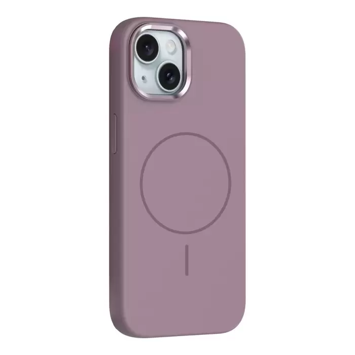 Apple İphone 14 Kılıf M-safe Şarj Özellikli Metal Kamera Çerçeveli Lopard Edi Silikon Kapak