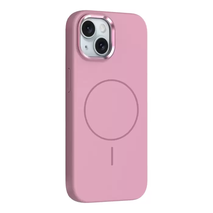 Apple İphone 14 Kılıf M-safe Şarj Özellikli Metal Kamera Çerçeveli Lopard Edi Silikon Kapak