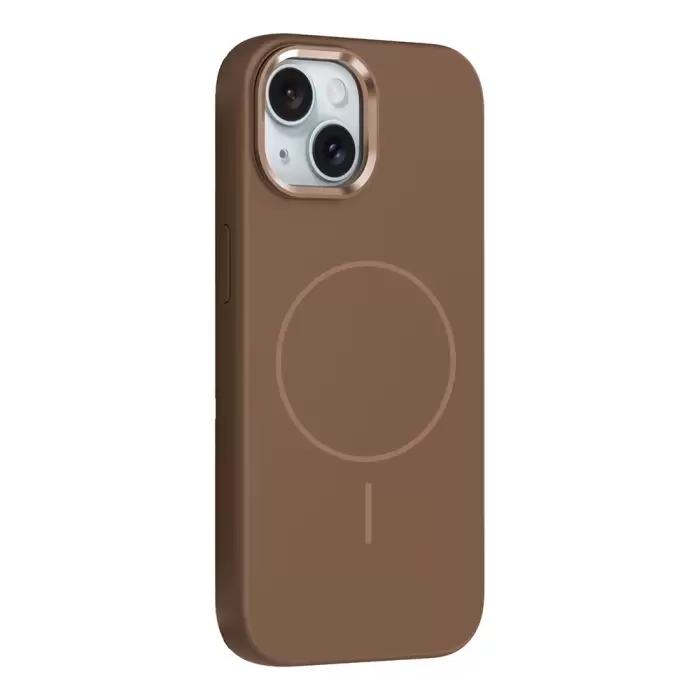 Apple İphone 14 Kılıf M-safe Şarj Özellikli Metal Kamera Çerçeveli Lopard Edi Silikon Kapak