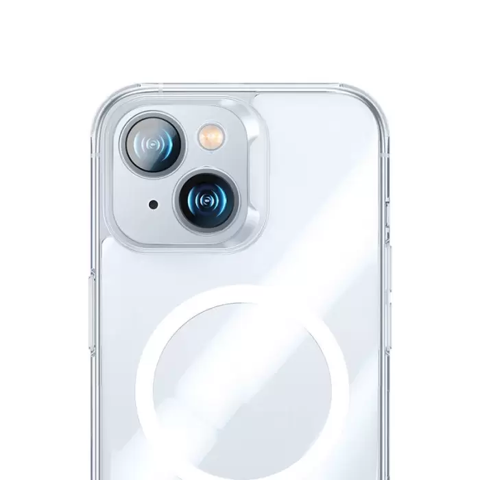 Apple İphone 14 Kılıf Magsafe Şarj Özellikli Benks Magnetic Shiny Glass Serisi Kapak