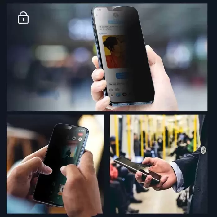 iPhone 14 Pro Hayalet Ekran Koruyucu  Privacy Seramik Ekran Filmi