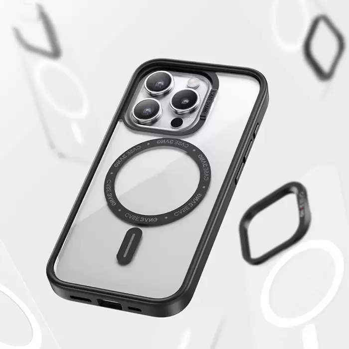 Apple İphone 14 Pro Kılıf Magsafe Şarj Özellikli Casebang Body Frame Kapak