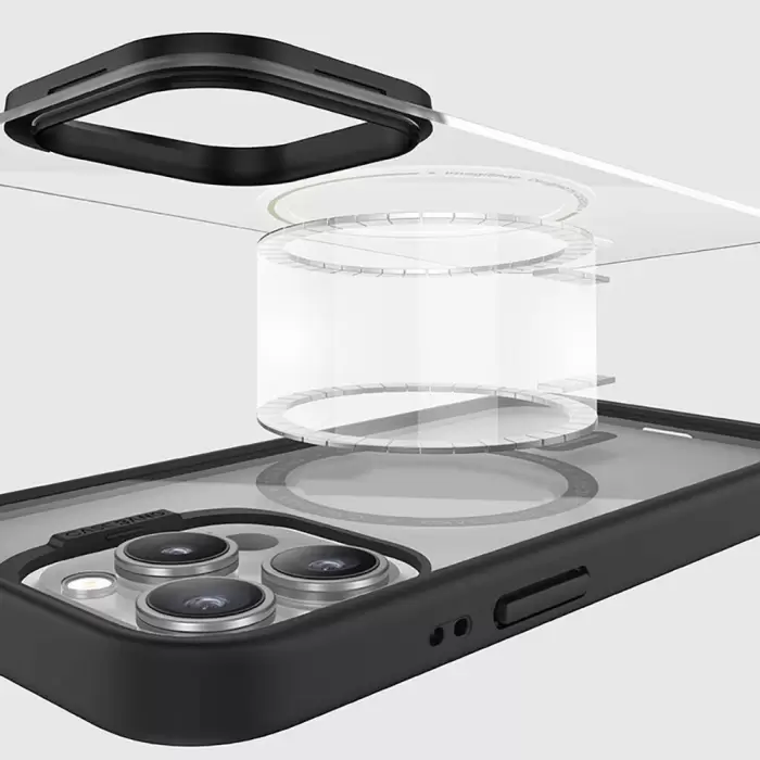 Apple İphone 14 Pro Kılıf Magsafe Şarj Özellikli Casebang Body Frame Kapak