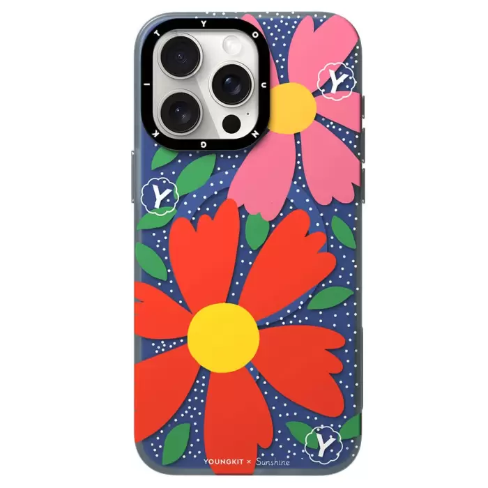 Apple İphone 14 Pro Kılıf Magsafe Şarj  Sunshine Tasarımlı Youngkit Colorful Series Kapak