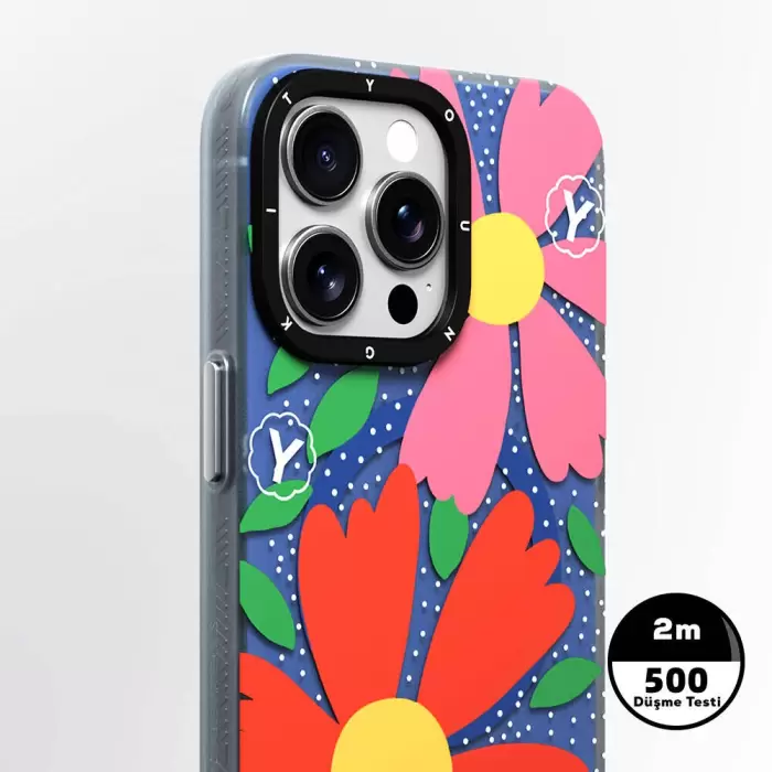 Apple İphone 14 Pro Kılıf Magsafe Şarj  Sunshine Tasarımlı Youngkit Colorful Series Kapak