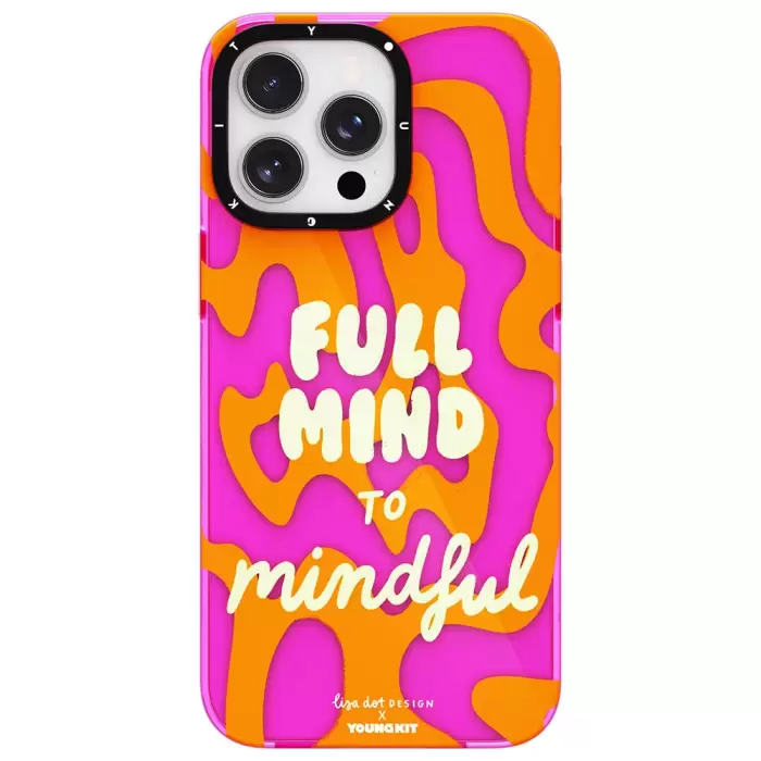 Apple İphone 14 Pro Kılıf Yazı Desenli Youngkit Mindfulness Series Kapak