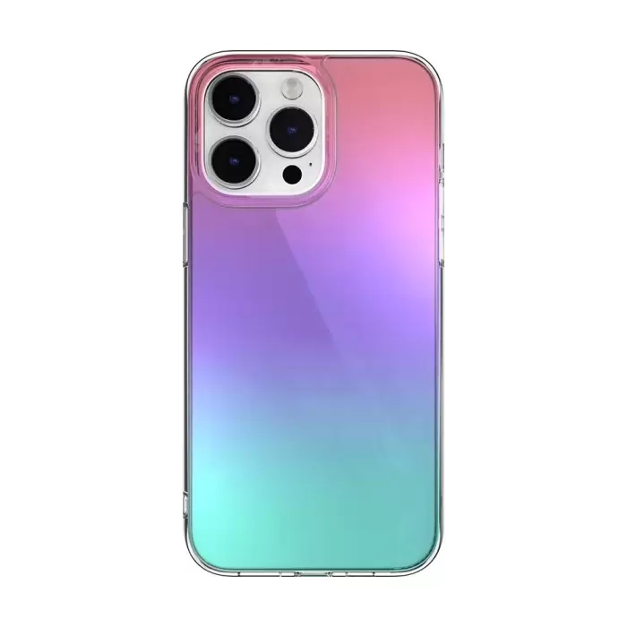 Apple İphone 14 Pro Max Kılıf Renk Geçişli Kenarları Şeffaf Tasarımlı Lisanslı Switcheasy Crush Plus Kapak