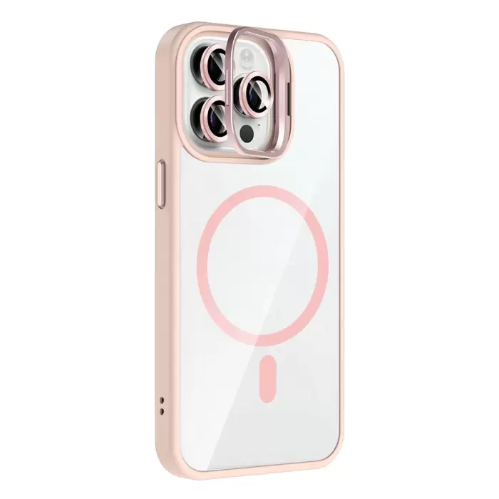 Apple İphone 14 Pro Max Kılıf Standlı Kamera Lens Koruma Hediyeli Magsafe Şarj Lopard Etro Kapak Koruyucu