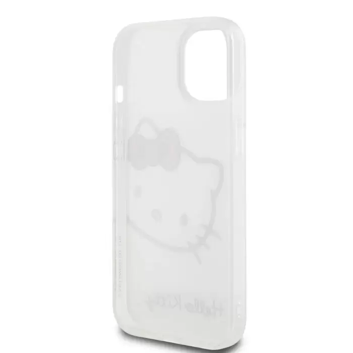 Apple İphone 15 Kılıf Hello Kitty Orjinal Lisanslı Yazı Ve İkonik Logolu Kitty Head Kapak