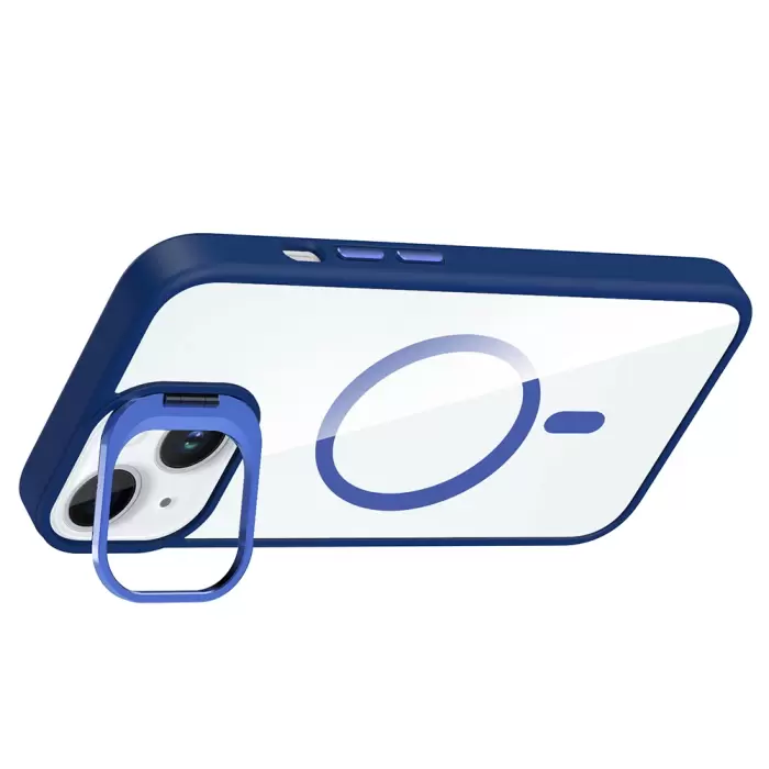 Apple İphone 15 Kılıf Standlı Kamera Lens Koruma Hediyeli Magsafe Şarj Lopard Etro Kapak Koruyucu