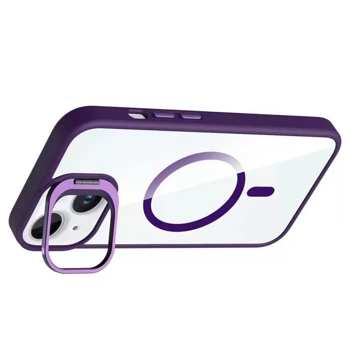 Apple İphone 15 Kılıf Standlı Kamera Lens Koruma Hediyeli Magsafe Şarj Lopard Etro Kapak Koruyucu