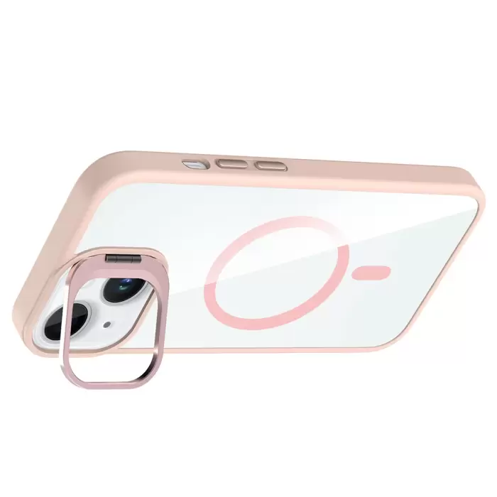 Apple İphone 15 Kılıf Standlı Kamera Lens Koruma Hediyeli Magsafe Şarj Lopard Etro Kapak Koruyucu