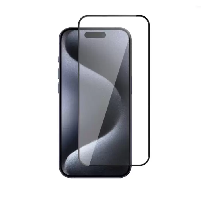 Apple iPhone 15 Lopard 3D Rika Temperli Cam Ekran Koruyucu