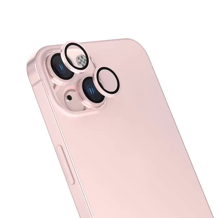 Apple iPhone 15 Plus Lopard CL-15 Parmak İzi Bırakmayan Anti-Reflective Lens Koruma Parlak Renkli Kamera Koruyucu CL-08