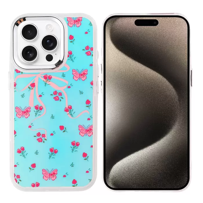 Apple İphone 15 Pro Kılıf Airbag Tasarımlı Lopard Hadra Kapak
