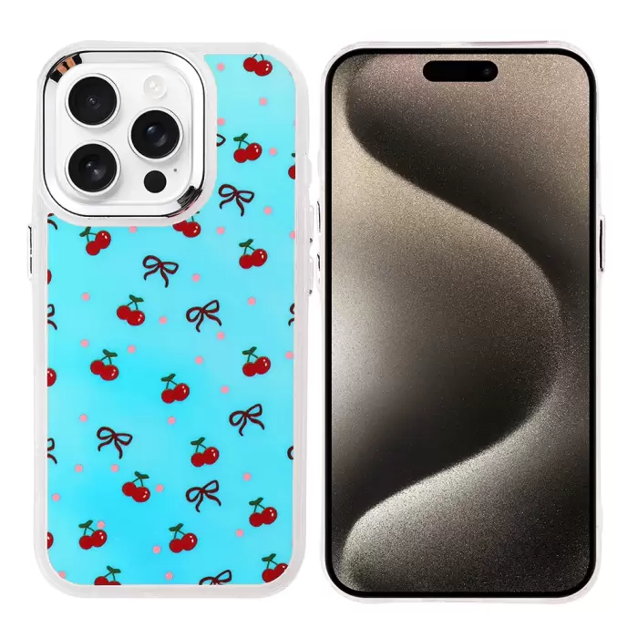Apple İphone 15 Pro Kılıf Airbag Tasarımlı Lopard Hadra Kapak