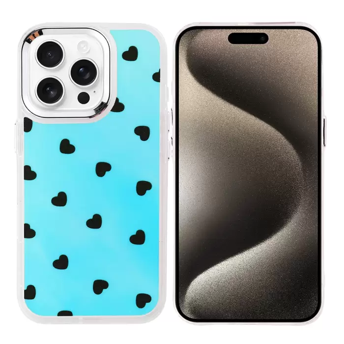 Apple İphone 15 Pro Kılıf Airbag Tasarımlı Lopard Hadra Kapak