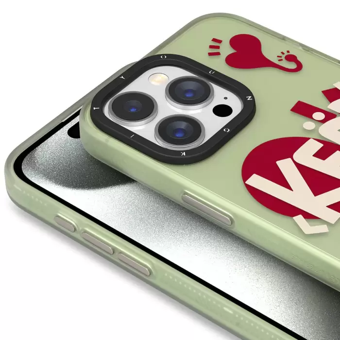 Apple İphone 15 Pro Kılıf Desenli Youngkit Happy Hearth Serisi Kapak