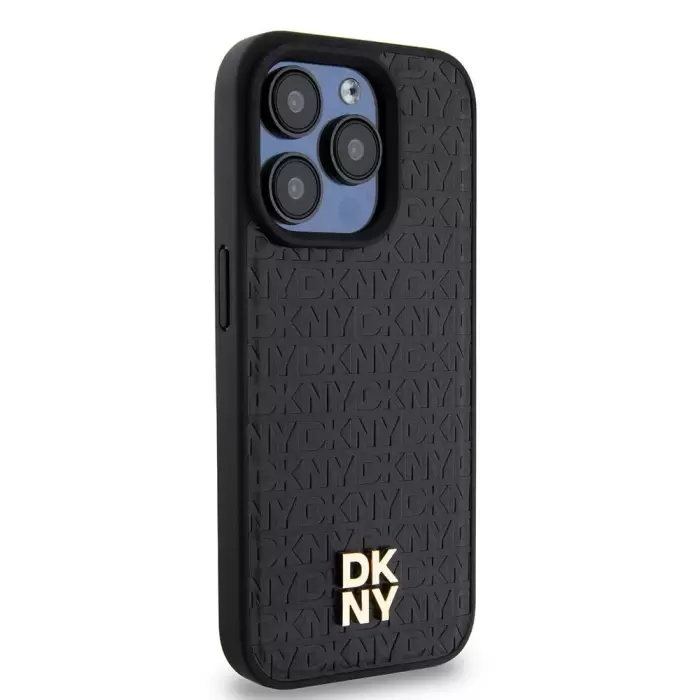 Apple İphone 15 Pro Kılıf Dkny Lisanslı 3d Yazılı Repeat Pattern Kapak