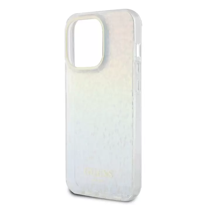 Apple İphone 15 Pro Kılıf Guess Orjinal Lisanslı Yazı Logolu Mirror Disco Kapak