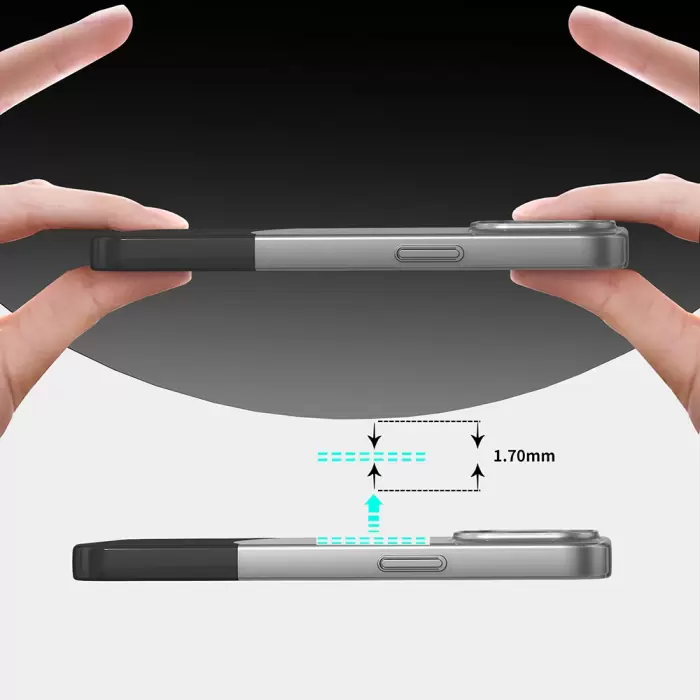 Apple İphone 15 Pro Kılıf M-safe Şarj Özellikli Mıknatıslı Lopard Duble Kapak