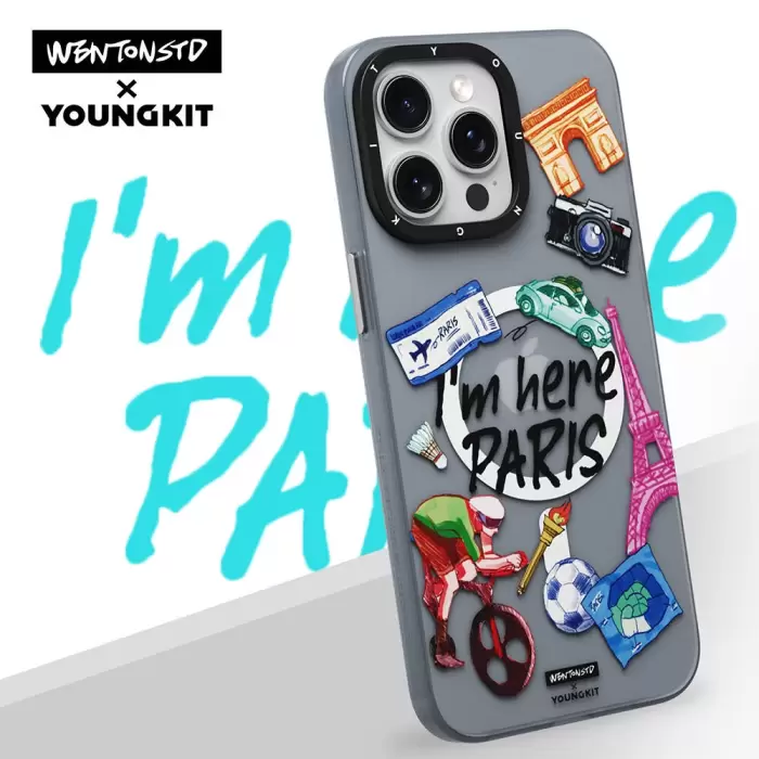 YoungKit iPhone 15 Pro - Magsafe Uyumlu Paris Kılıf