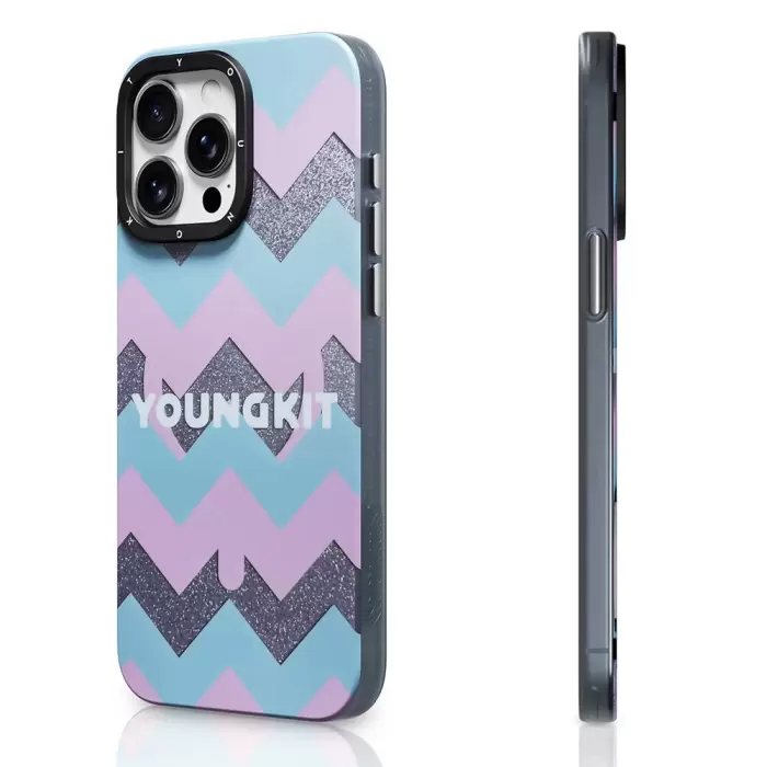 YoungKit iPhone 15 Pro Kılıf - Star Dazzle Serisi Parıltı