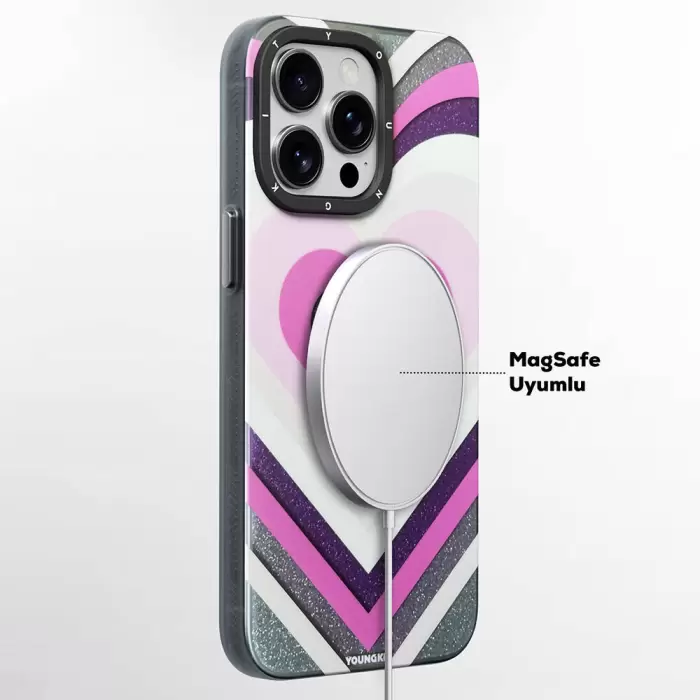 YoungKit iPhone 15 Pro Kılıf - Star Dazzle Serisi Parıltı