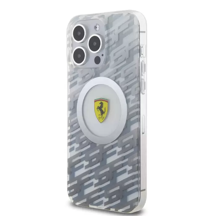Apple İphone 15 Pro Max Kılıf Ferrari Orjinal Lisanslı Magsafe Şarj Özellikli Multi Sf Kapak