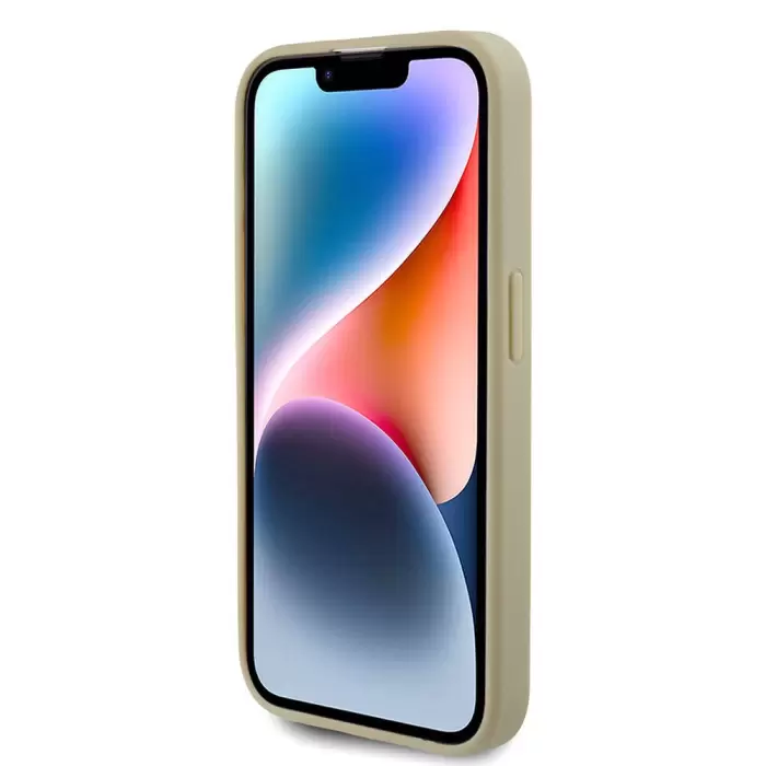 Apple İphone 15 Pro Max Kılıf Guess Lisanslı 4g Büyük Metal Logolu Glitter Kapak