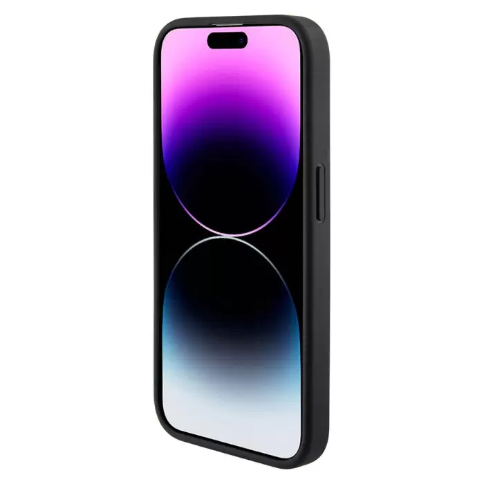 Apple İphone 15 Pro Max Kılıf Karl Lagerfeld Kartlıklı Saffiano 3d Rsg Logo Lisanslı Kapak