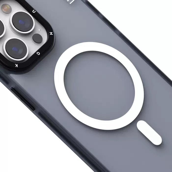 Apple İphone 15 Pro Max Kılıf Magsafe Şarj Özellikli Youngkit Colored Sand Serisi Kapak
