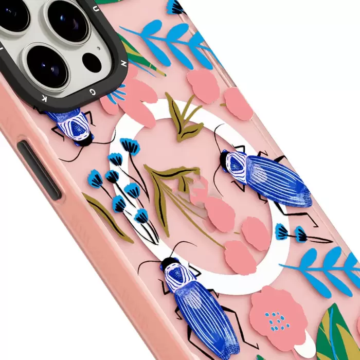 Apple İphone 15 Pro Max Kılıf Magsafe Şarj Özellikli Youngkit Huagu Serisi Kapak
