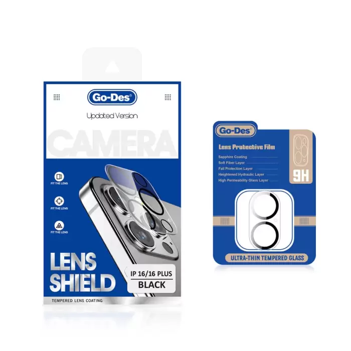 Apple İphone 16 Go Des Lens Shield Cl-14 Kamera Lens Koruyucu