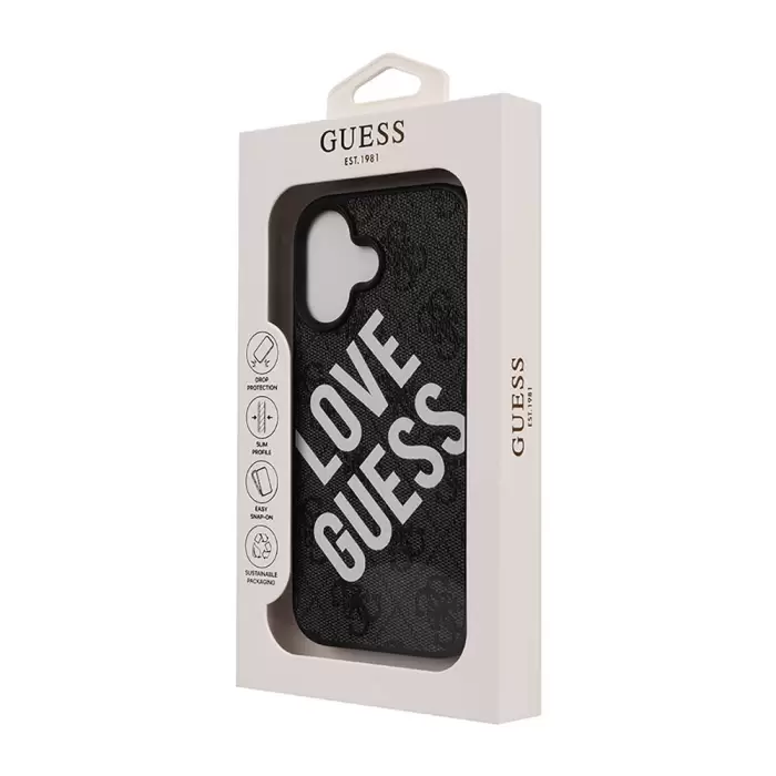 GUESS iPhone 16 Kılıf - Big Love Tasarım Kapak