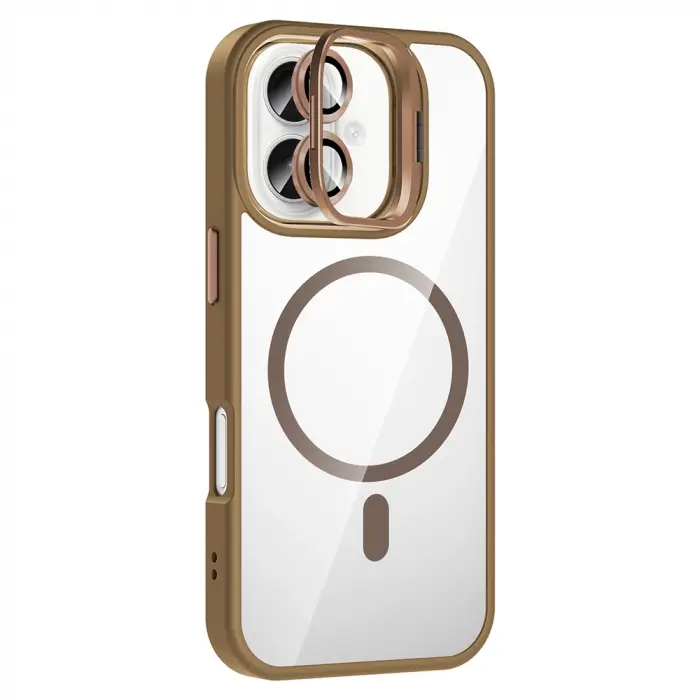 Apple İphone 16 Kılıf Standlı Kamera Lens Koruma Hediyeli Magsafe Şarj Lopard Etro Kapak Koruyucu