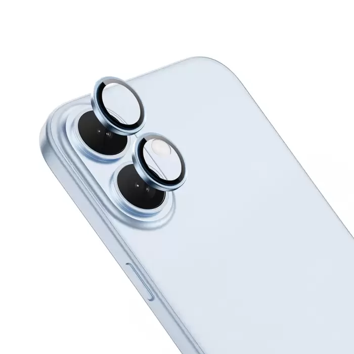 Apple İphone 16 Lopard Mikro Lens Koruma Parlak Renkli Kamera Koruyucu
