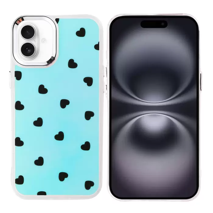 Apple İphone 16 Plus Kılıf Airbag Tasarımlı Lopard Hadra Kapak