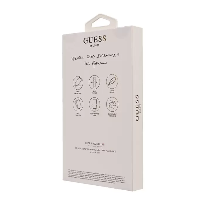 GUESS 4G Glitter Kapak iPhone 16 Plus Kılıf