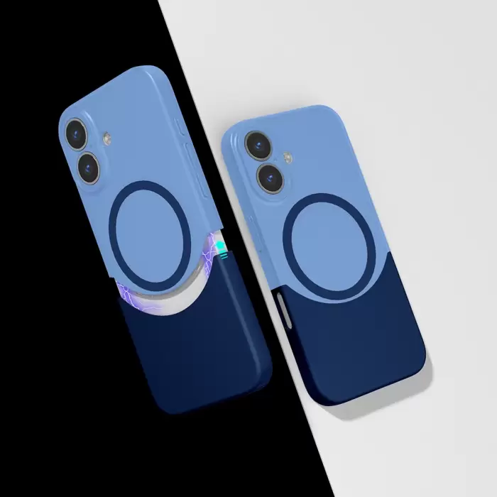 Apple İphone 16 Plus Kılıf M-safe Şarj Özellikli Mıknatıslı Lopard Duble Kapak