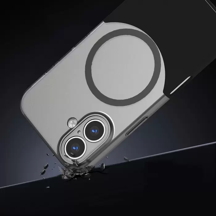 Apple İphone 16 Plus Kılıf M-safe Şarj Özellikli Mıknatıslı Lopard Duble Kapak