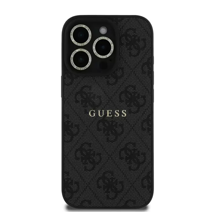 Apple İphone 16 Pro Guess Marka Lisanslı Kılıf + Ekran Koruyucu + Lens Koruyucu 3in1 Aksesuar Seti