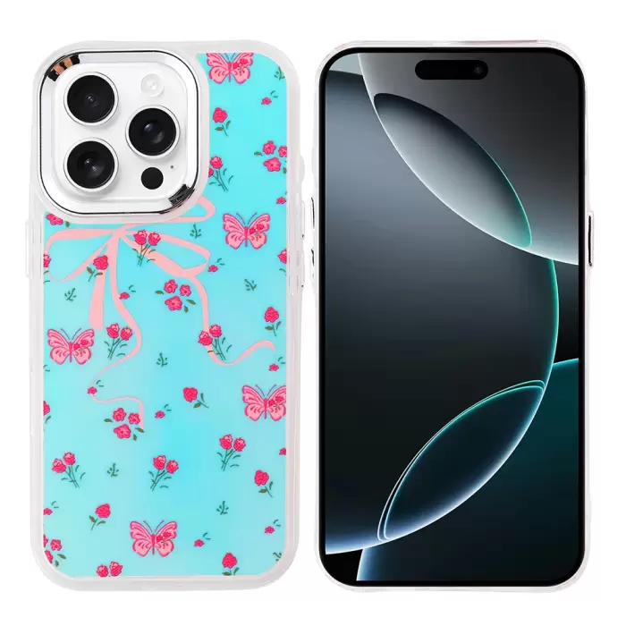 Apple İphone 16 Pro Kılıf Airbag Tasarımlı Lopard Hadra Kapak