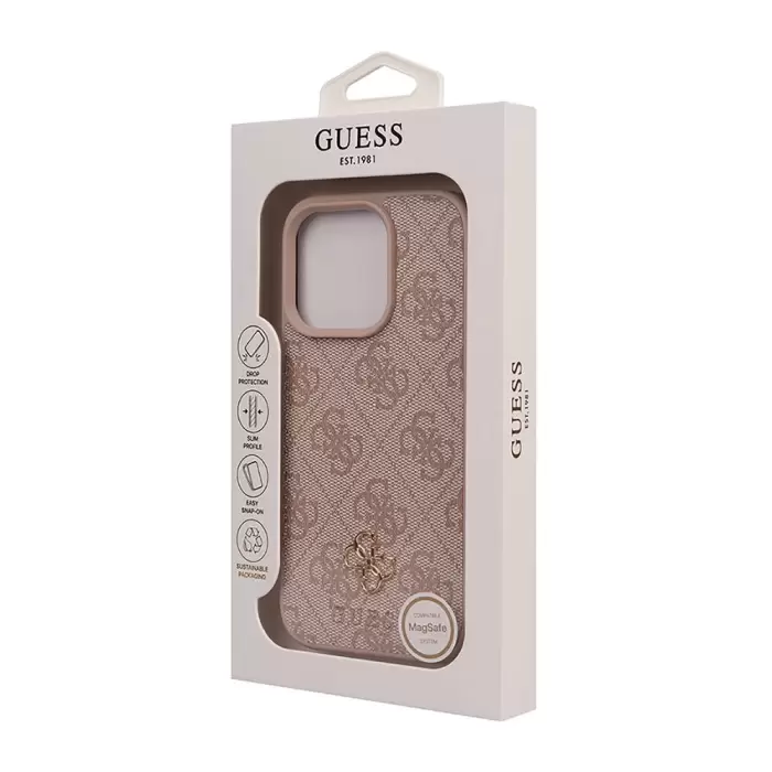 GUESS iPhone 16 Pro Kılıf - Small 4G Classic Kapak