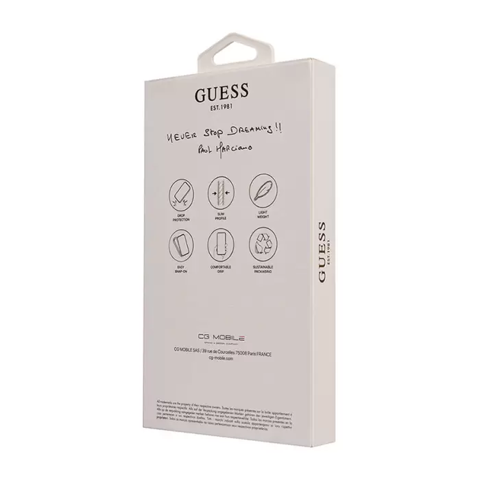 GUESS iPhone 16 Pro Kılıf - Small 4G Classic Kapak