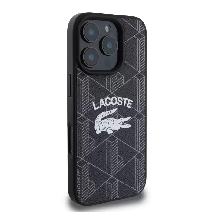 iPhone 16 Pro Lacoste MagSafe Kılıf Mono Vintage Logo Kapak