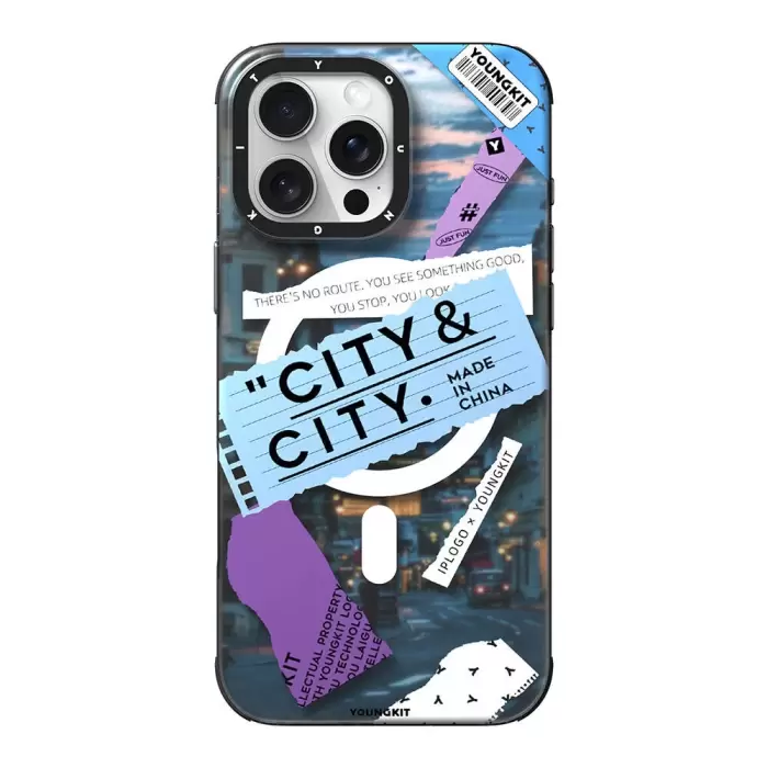 YoungKit A-City Series iPhone 16 Pro Kılıf | Şehir Tarzında Magsafe Uyumlu Güvenlik