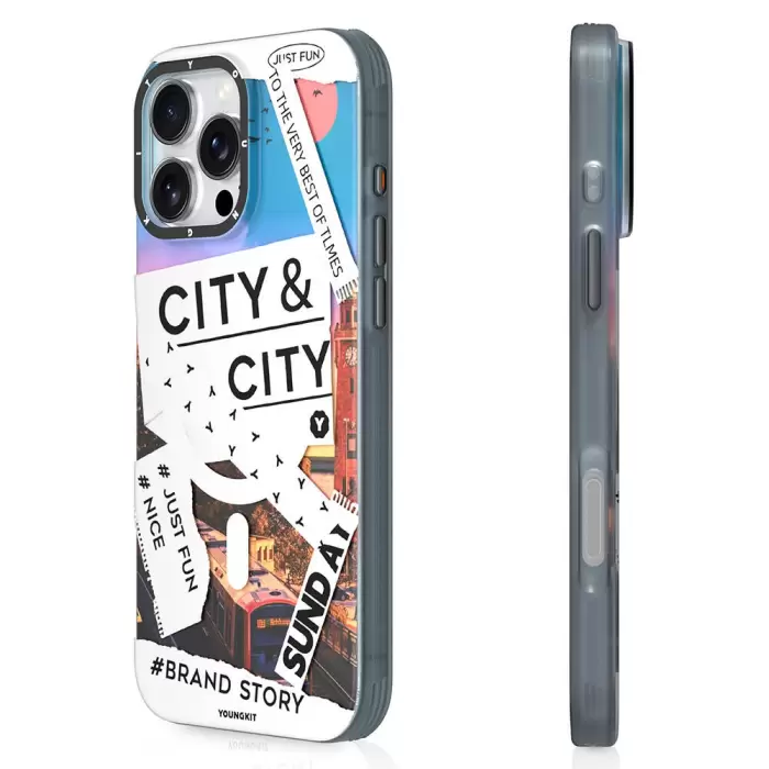 YoungKit A-City Series iPhone 16 Pro Kılıf | Şehir Tarzında Magsafe Uyumlu Güvenlik